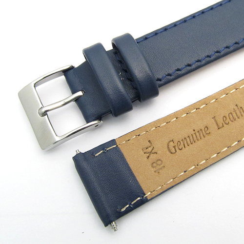 Smooth Stitched XL Extra Long Men s Leather Watch Strap C095 7 Colours