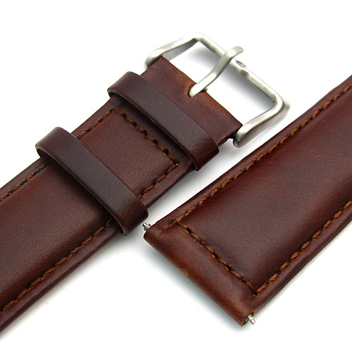 Extra long Italian leather watch strap